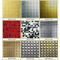 Silver or Gold Glazed Ceramic Mosaic/Metallic  mosaics