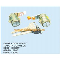 Door Lock with key for Toyota Corolla EE90 1989UP