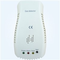Combustible Gas Alarm Detector with CE Mark, High-sensitivity, LED Indicator and Power Supply