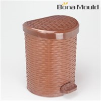 plastic rattan dustbin mould