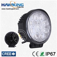 Spot Or Flood EPISTAR 27w LED Round Work Lights
