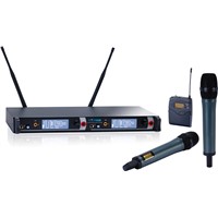 Yam Em2000 Dual Channels Wireless Microphone UHF Wireless System