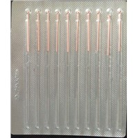 Copper handle acupuncture needles