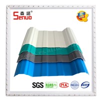 Two Layers trapezoid Shape PVC Roofing Tile for Building