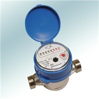 Singel Jet Dry Dial Brass Vane Wheel Water Meter