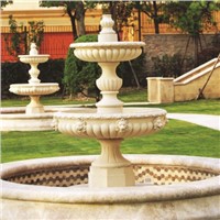 Hand Carved Stone Fountain, Outdoor Garden Water Fountain (YKOF-49)