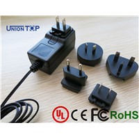 UL,CE,KC,CB,ROHS approved 17v ac adapter interchangeable plug power adapter for led light
