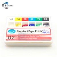 Dental material absorbent paper points
