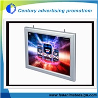 Hanging Aluminun Frame led light box for indoor using