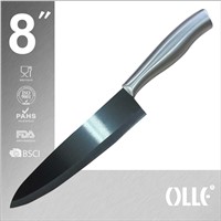 8 inch Ceramic Knife with Stainless Steel Handle
