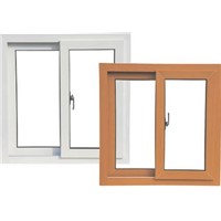 Conch profile plastic steel sliding window and door