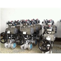 butterfly valve with pneumatic actuator