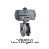 Pneumatic actuator with Thin Type Ball Valve