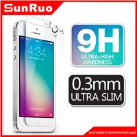 9H hardness 2.5D round edge tempered glass screen protector for iphone 5