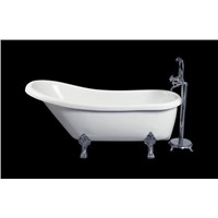 White acrylic cUPC certificate hot sale clawfoot bathtub