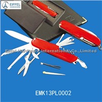 13 in 1 multi knife with ABS handle , handle color can be customized(EMK13PL0002) (