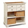 Solid wood/Plank Top Basket Chest