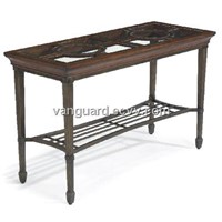 Wooden/Glass/Metal Sofa Table