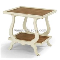 Solid wood/Plank Top Rectangle End Table