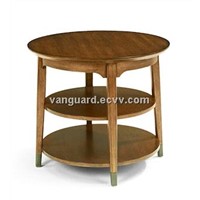 Wooden/Veneer Round Lamp Table