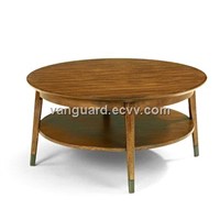 Wooden/Veneer Round Cocktail Table