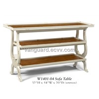 Solid wood/Plank Top Sofa Table