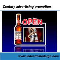 Acrylic led motion light box for advertising