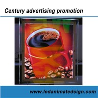 Colorful led acrylic light box for business decoration
