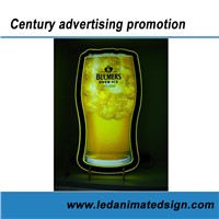 Led acrylic sign light box
