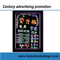 Flashing led acrylic board with writing message