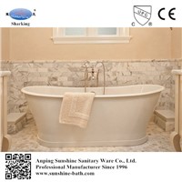 SW-1002C cast iron enamel soaking bath tub, not acrylic bathtub