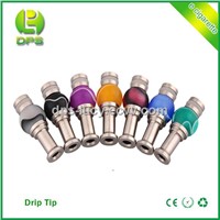 colorful 510 driptip e cig pyrex glass drip tip for e-cigarette