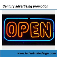 Business Advertising Open Neon Sign