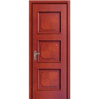 Solid wood veneer door