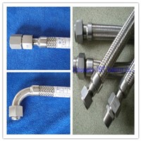 Stainless steel flexible metal hose with union nuts connection
