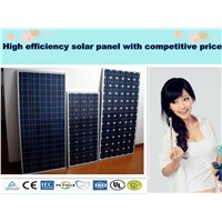 High efficiency but competitive price solar panel