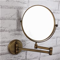 New Design!!!antique brass backlit swivel wall mirror for bathroom