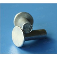 Round flat head solid stainless steel rivet