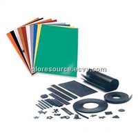 flexible rubber magnet with color PVC vinyl