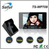 wireless doorbell with camera Saful TS-WP708 300m wireless video door phone