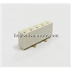 2.54 female header low profile vertical white natural