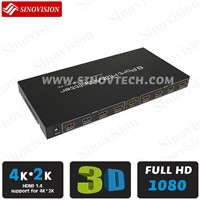 New 4Kx2K 3D HDMI Splitter 1x8