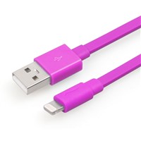Flat iPhone5 MFi USB data cable with injection molds