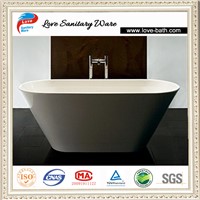 Chinese hand made artificial marble stone and fiber bathtub