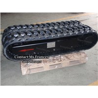 3 ton drilling rig crawler rubber track undercarriage