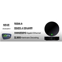 4K Android 4.4 Smart TV Box with HDMI in/out,USB3.0,Gigabit Ethernet,H.265 Decoding