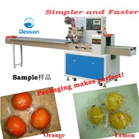 Wrapping machine for cumquat/litchi/greengage/honey peach/plum packing machinert automatic packer