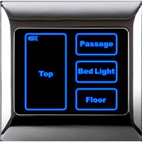 light switch with led indicator with PC or metal frame