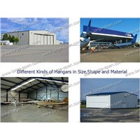 steel structural aircraft hangar