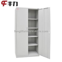 swing door metal tool storage cabinet with adjustable shelves